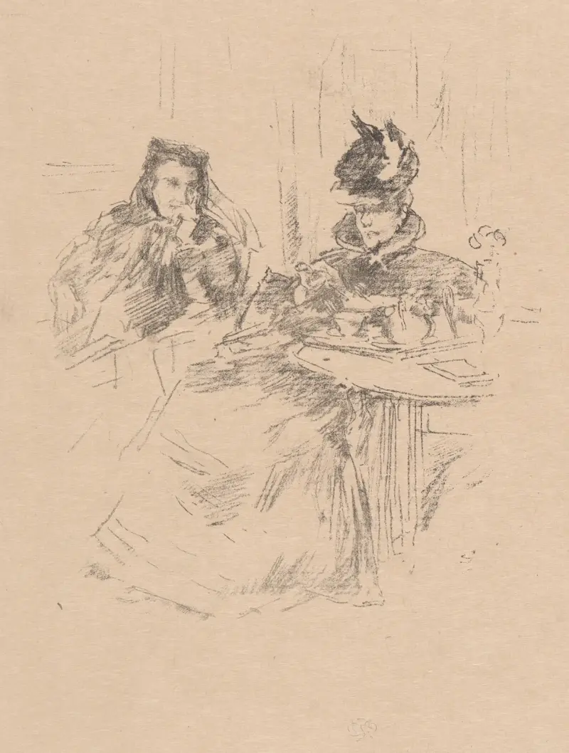 Afternoon Tea av James Abbott McNeill Whistler
