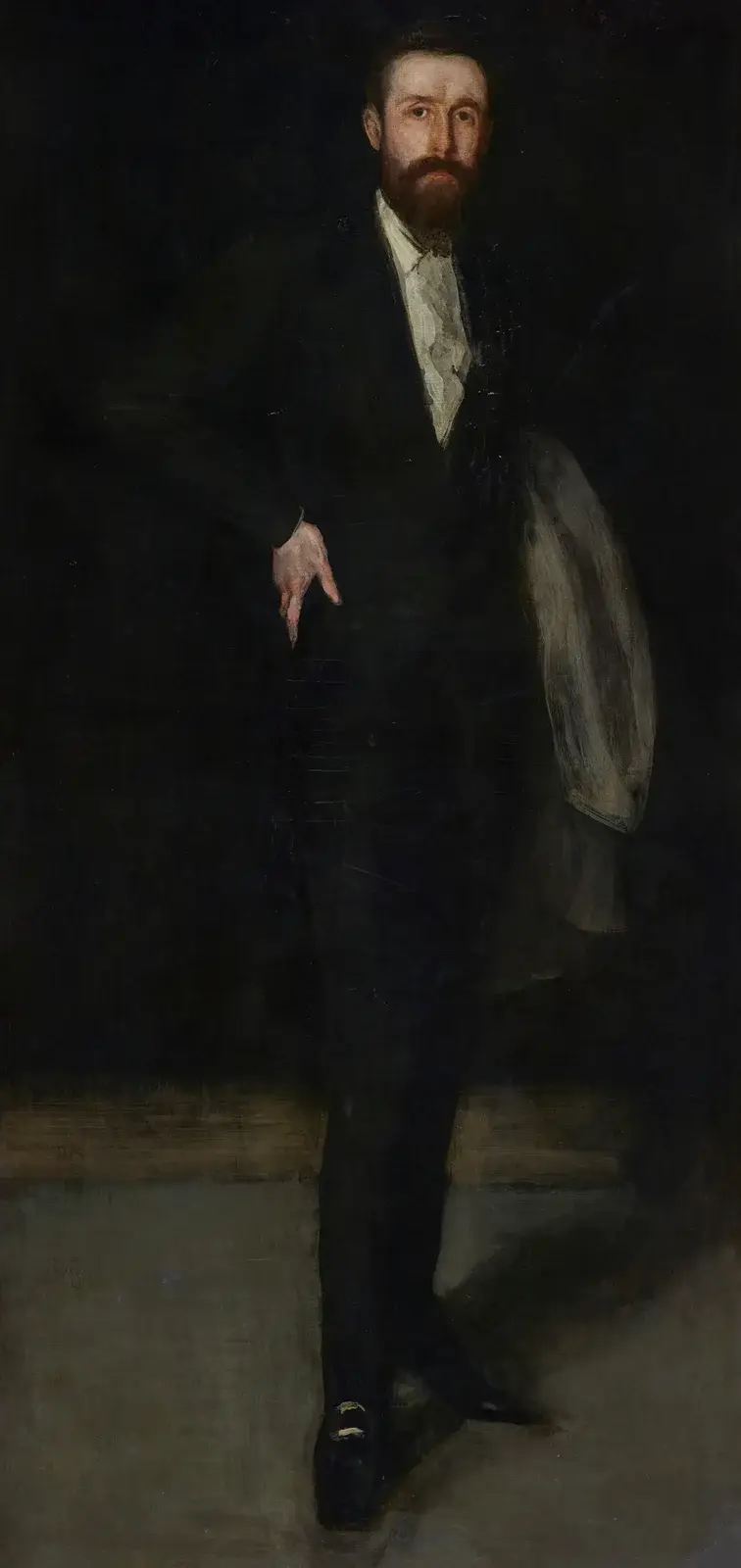 Arrangemang i svart; porträtt av F. R. Leyland av James Abbott McNeill Whistler