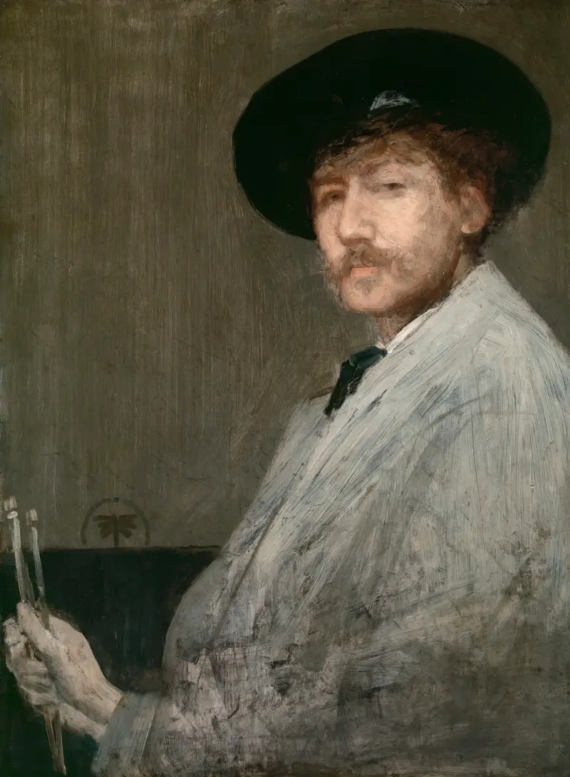 Arrangemang i grått, porträtt av konstnären av James Abbott McNeill Whistler