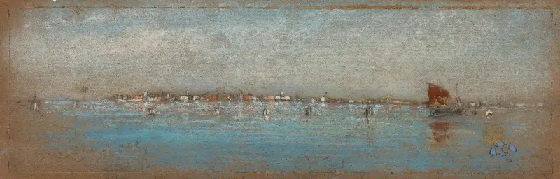 Blått och silver – Öarna, Venedig av James Abbott McNeill Whistler