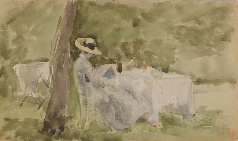 Frukost i trädgården av James Abbott McNeill Whistler