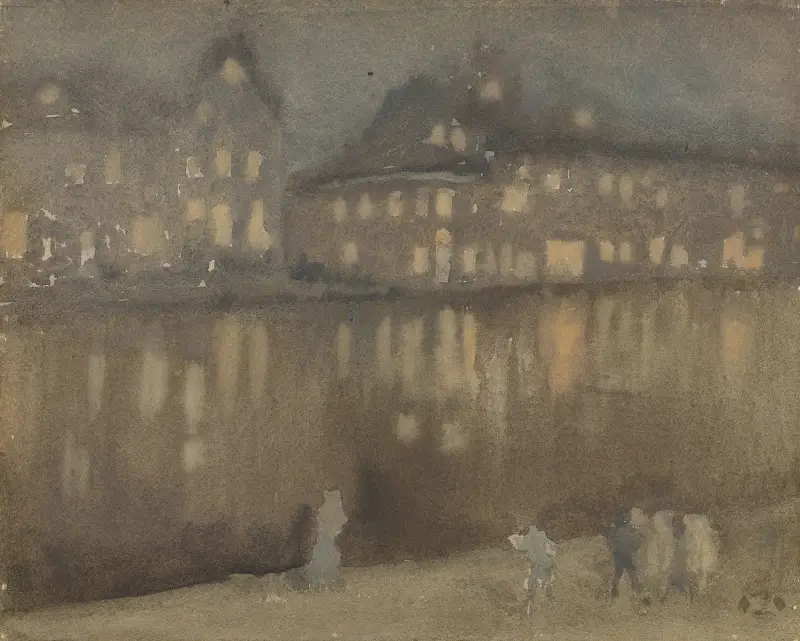Amsterdamer Grand Canal: Nocturne von James Abbott McNeill Whistler