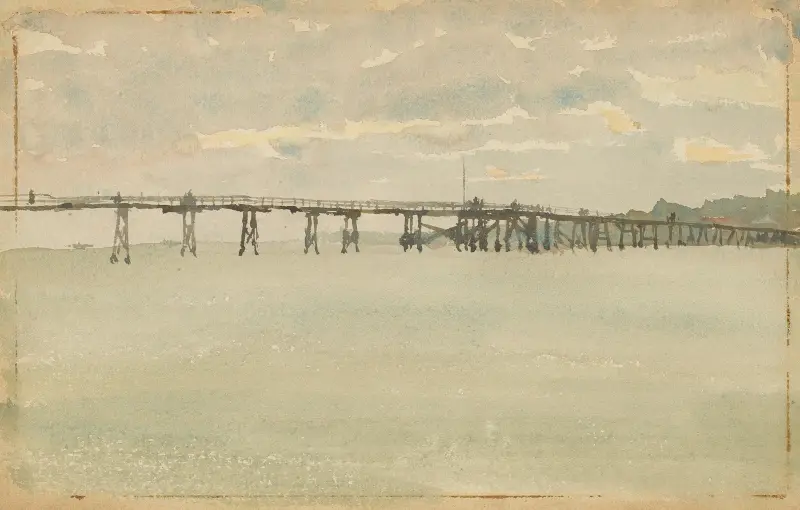 Grau und Silber – Pier, Southend von James Abbott McNeill Whistler