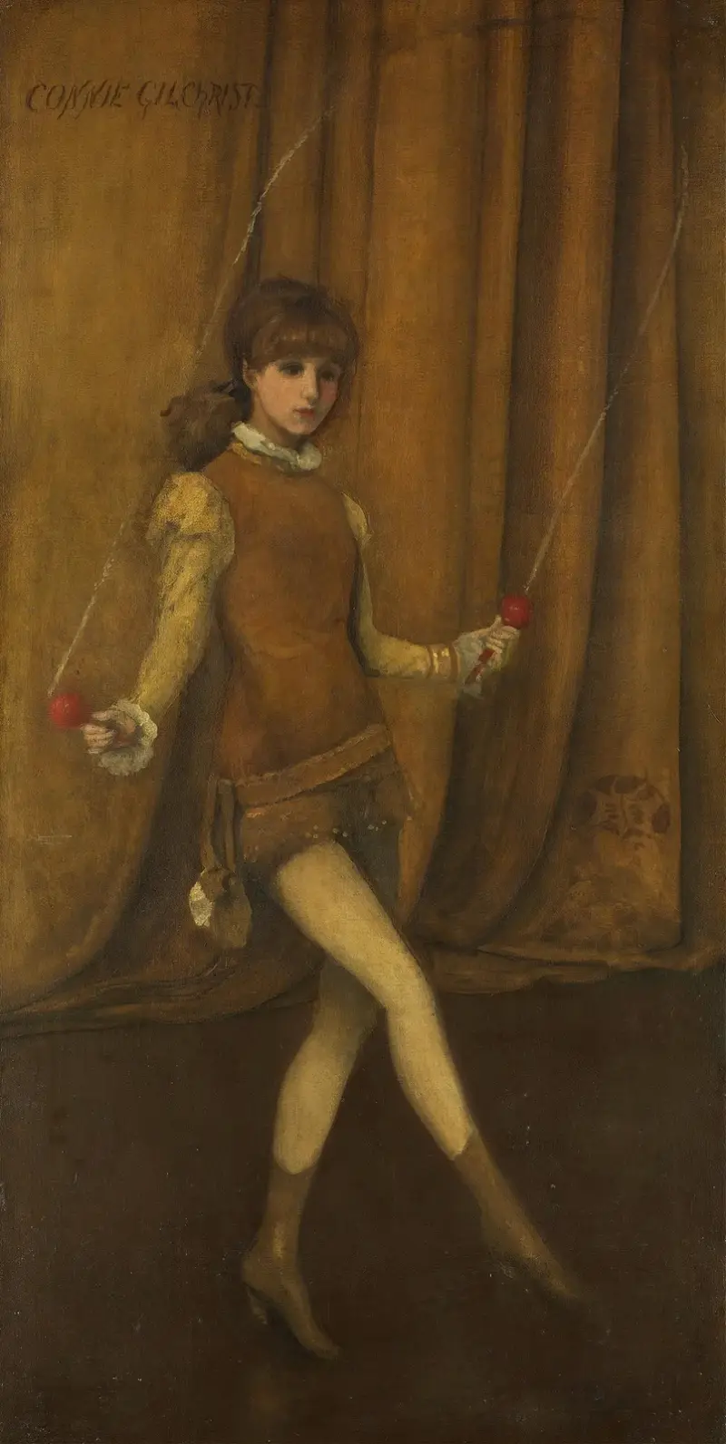 Harmoni i gult och guld – Guldflickan – Connie Gilchrist av James Abbott McNeill Whistler
