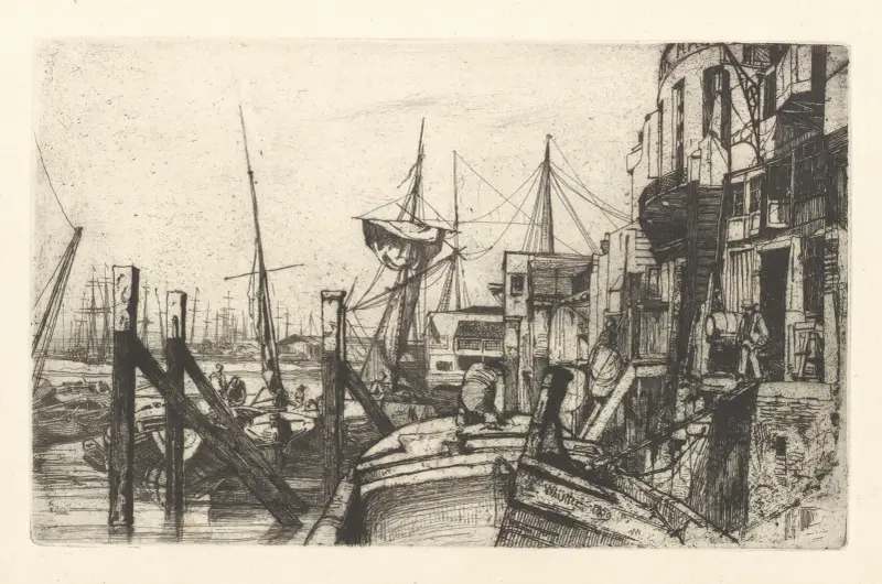 Limehouse, 1859 av James Abbott McNeill Whistler