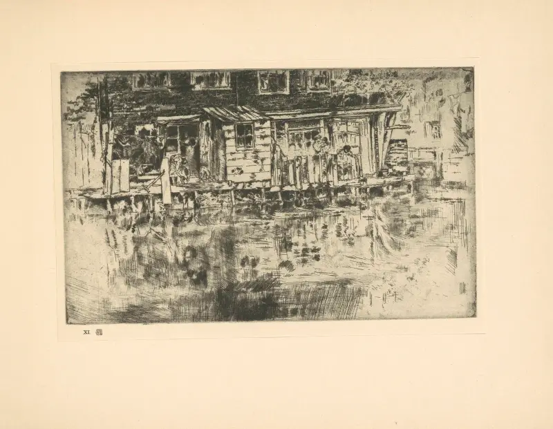 Långhuset – Dyer's – Amsterdam av James Abbott McNeill Whistler