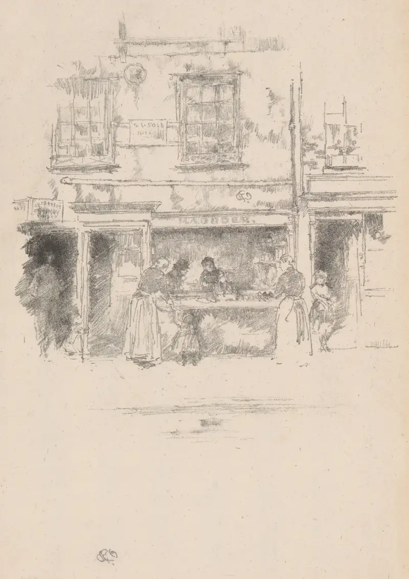 Maunders Fischgeschäft von James Abbott McNeill Whistler