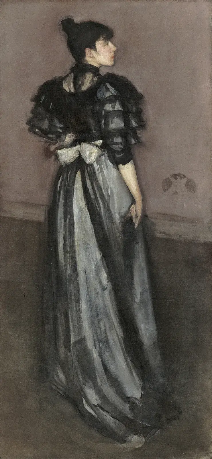 Pärlemor och silver – Andalusiskan av James Abbott McNeill Whistler