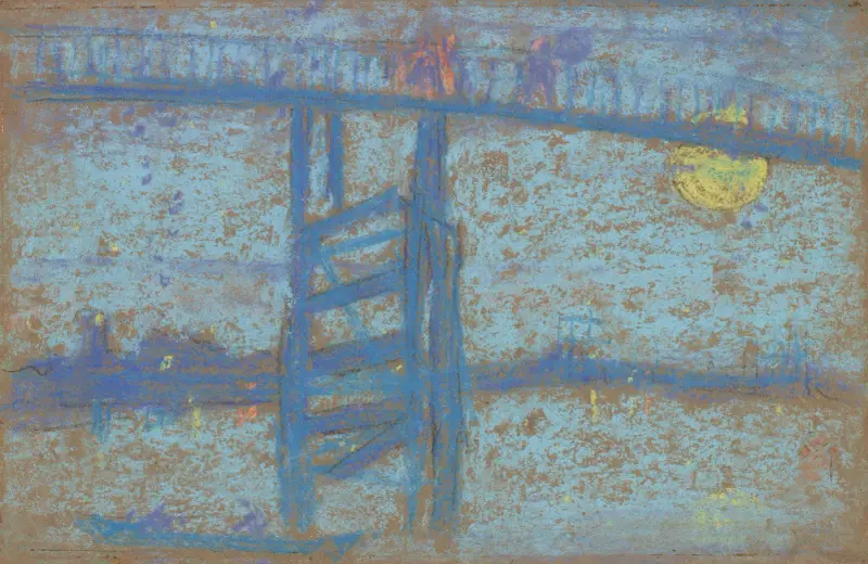 Nocturne; Battersea Bridge av James Abbott McNeill Whistler