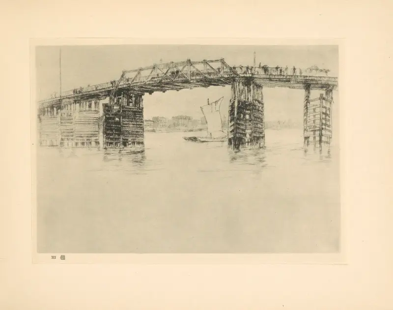 Old Battersea Bridge – nr 1 av James Abbott McNeill Whistler