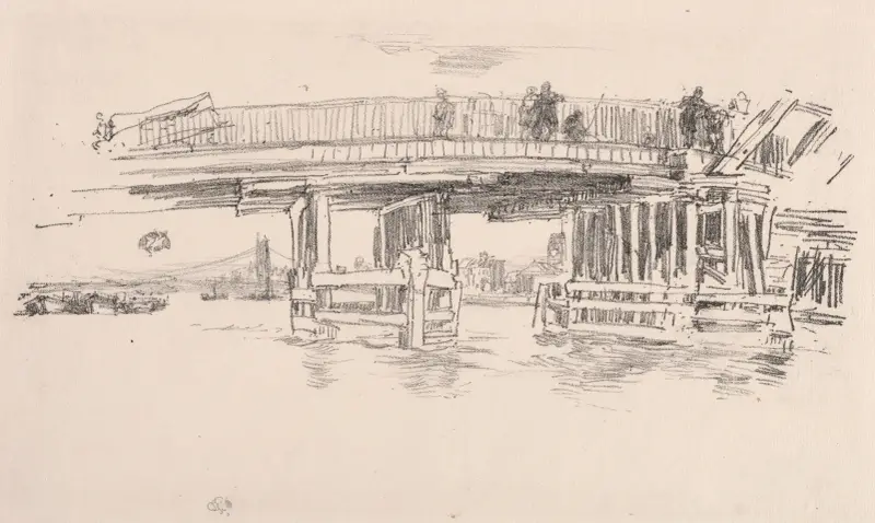Stary most Battersea, 1879 – nr 2, James Abbott McNeill Whistler
