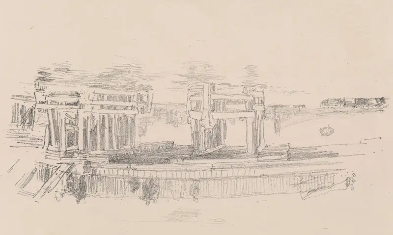 Old Battersea Bridge, 1879 – nr 1 av James Abbott McNeill Whistler