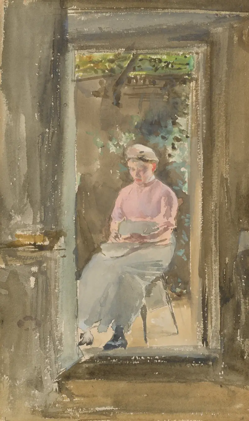 Pink Note–Shelling Peas av James Abbott McNeill Whistler
