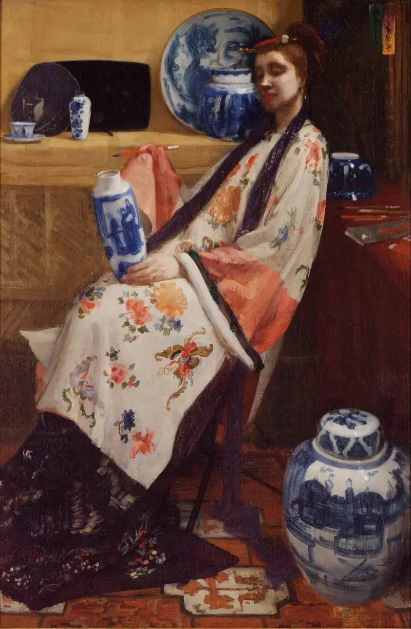 Lila och rosa: De långa leizenerna med sex märken av James Abbott McNeill Whistler