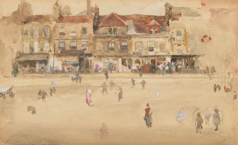 Red and Brown-Hoxton av James Abbott McNeill Whistler