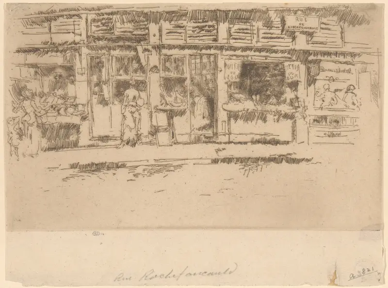 Rue de la Rochefoucault av James Abbott McNeill Whistler