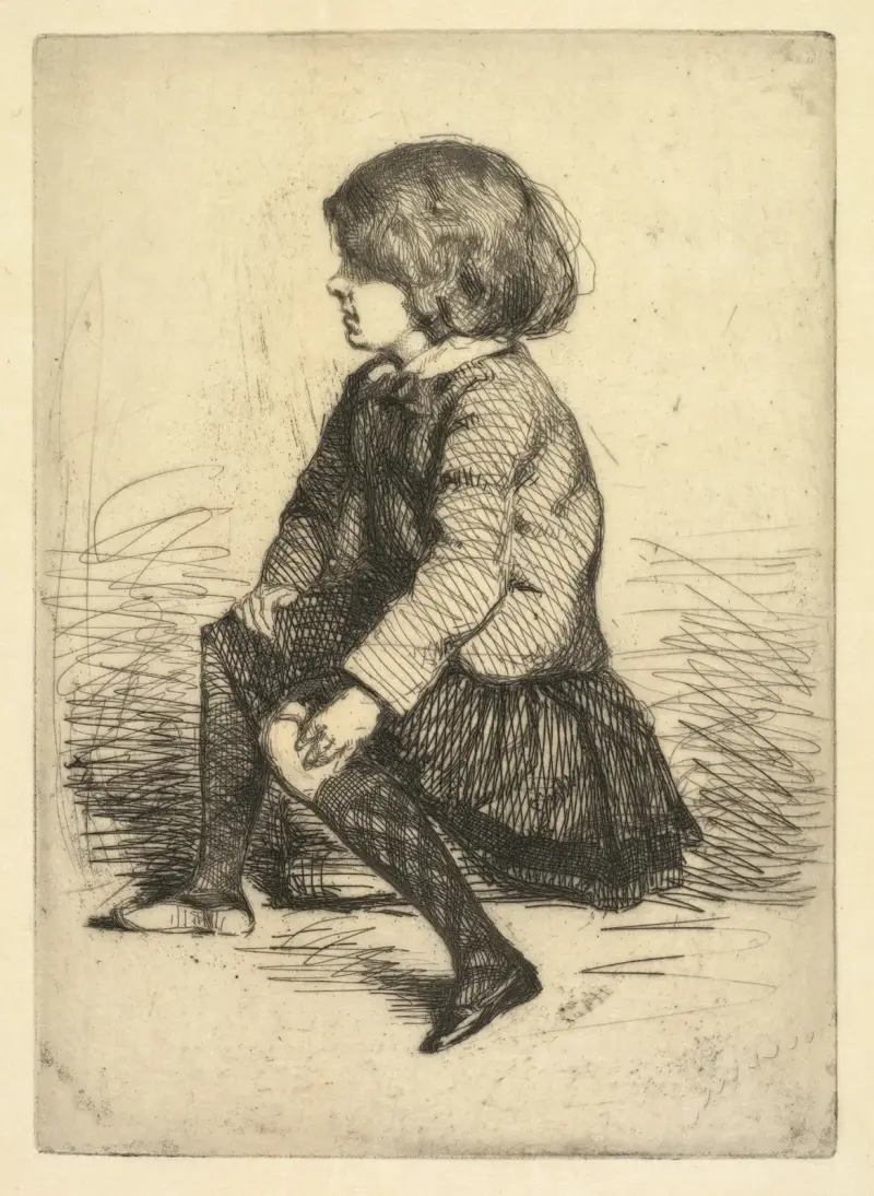 Seymour Haden Jr., sittande av James Abbott McNeill Whistler