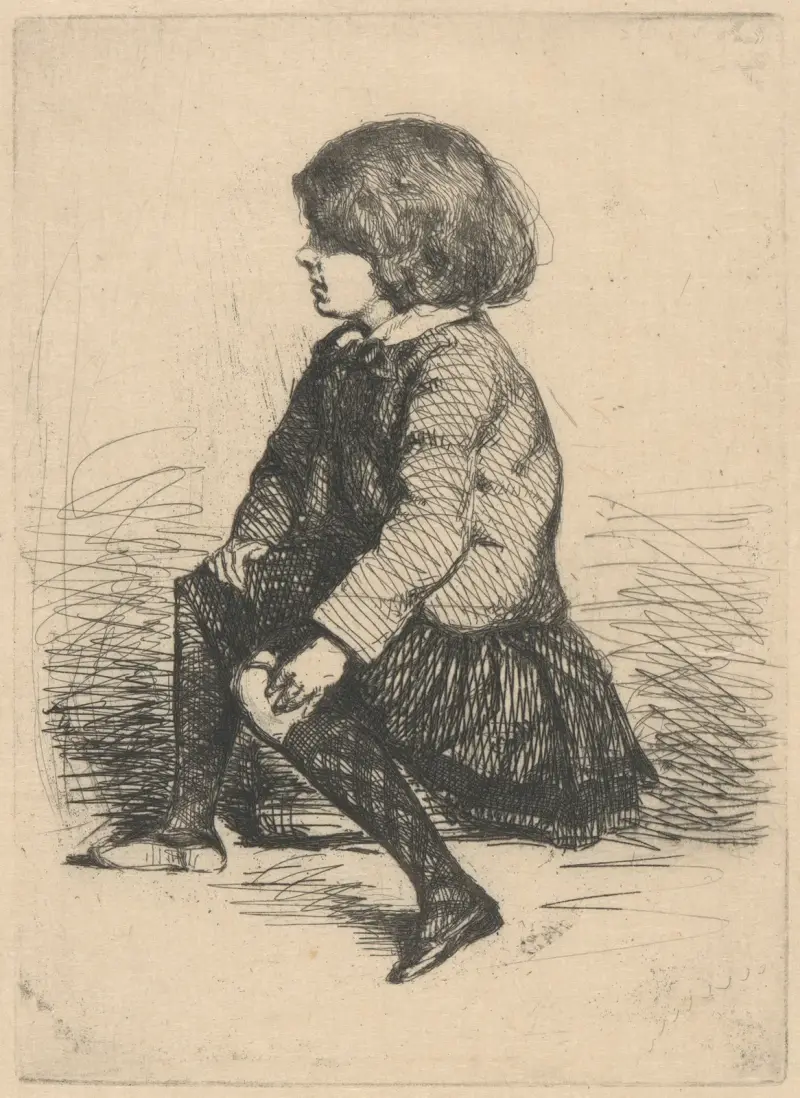 Seymour Seated av James Abbott McNeill Whistler
