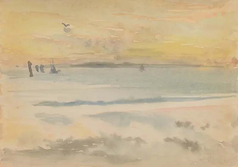 St. Ives; Sunset av James Abbott McNeill Whistler