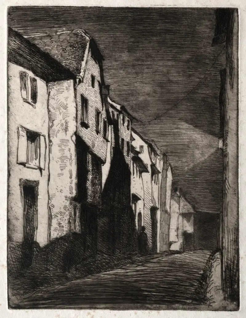 Ulica w Saverne, 1858 – nr 2, James Abbott McNeill Whistler