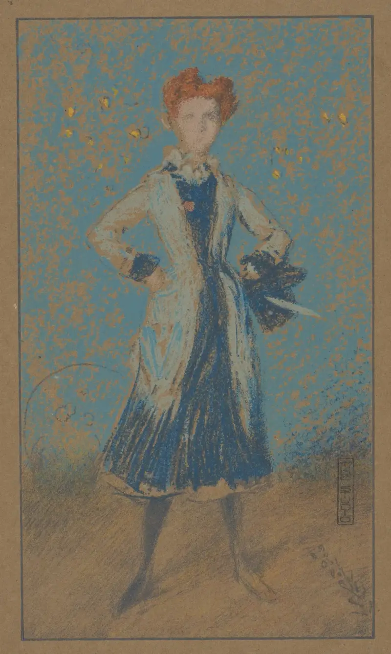Den blå flickan – nr 1 av James Abbott McNeill Whistler