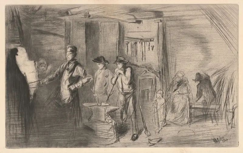 The forge av James Abbott McNeill Whistler