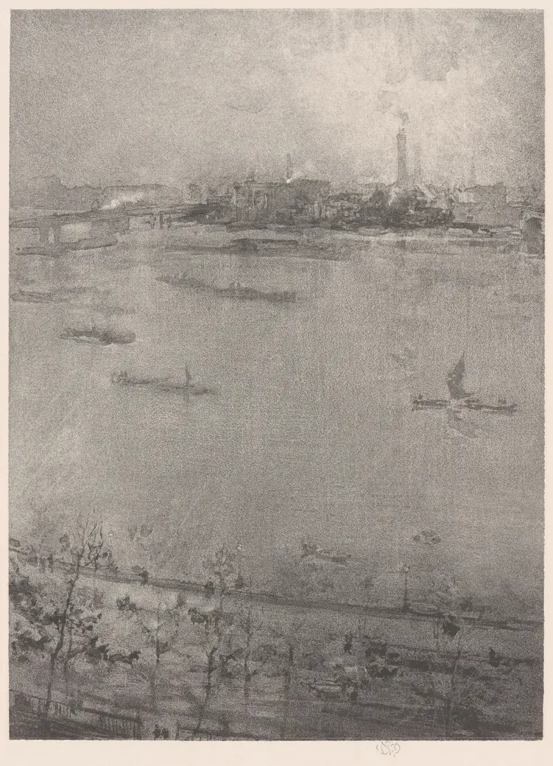 The Thames av James Abbott McNeill Whistler