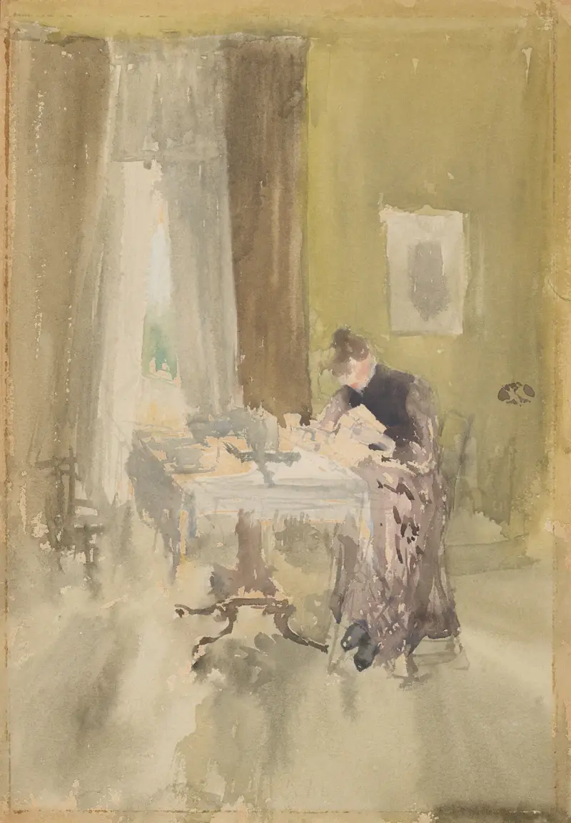 Violet and Amber–Tea av James Abbott McNeill Whistler