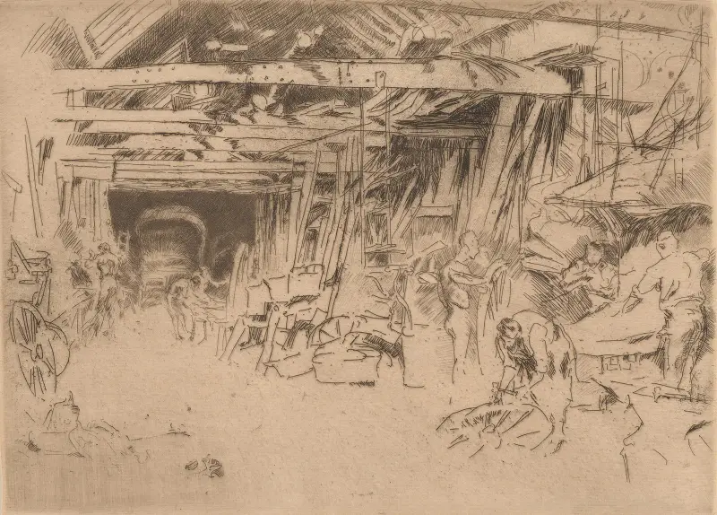 Wheelwright, 1879 av James Abbott McNeill Whistler