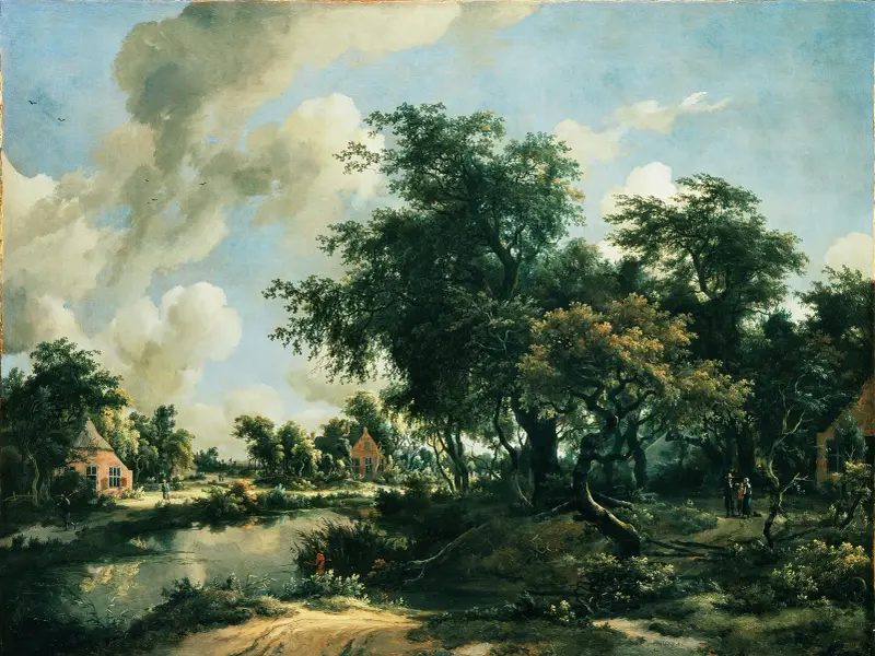 Burzliwy krajobraz, Meindert Hobbema