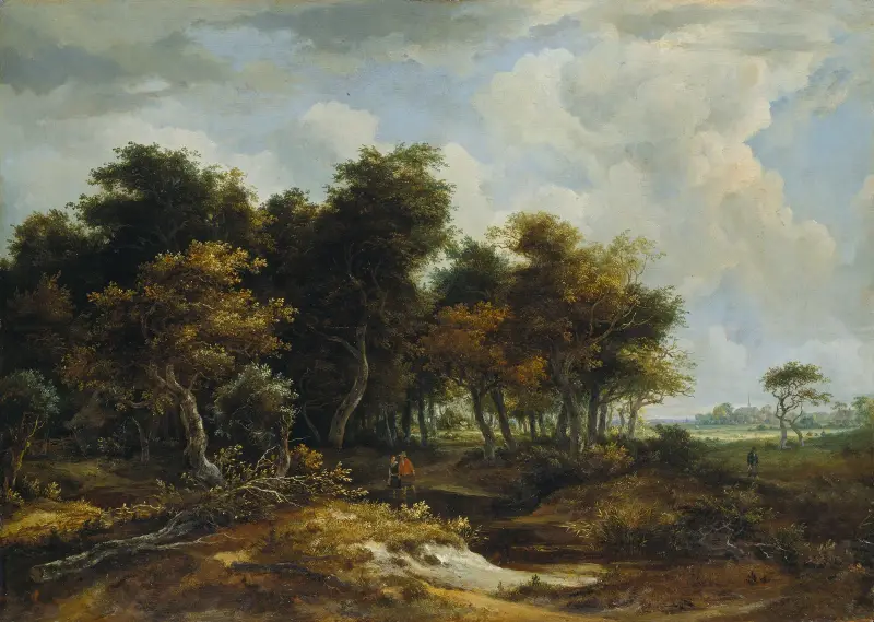 Ingång till en skog av Meindert Hobbema