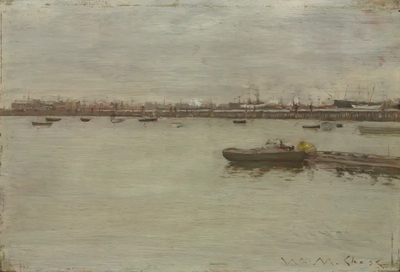 Gray Day on the Bay av William Merritt Chase