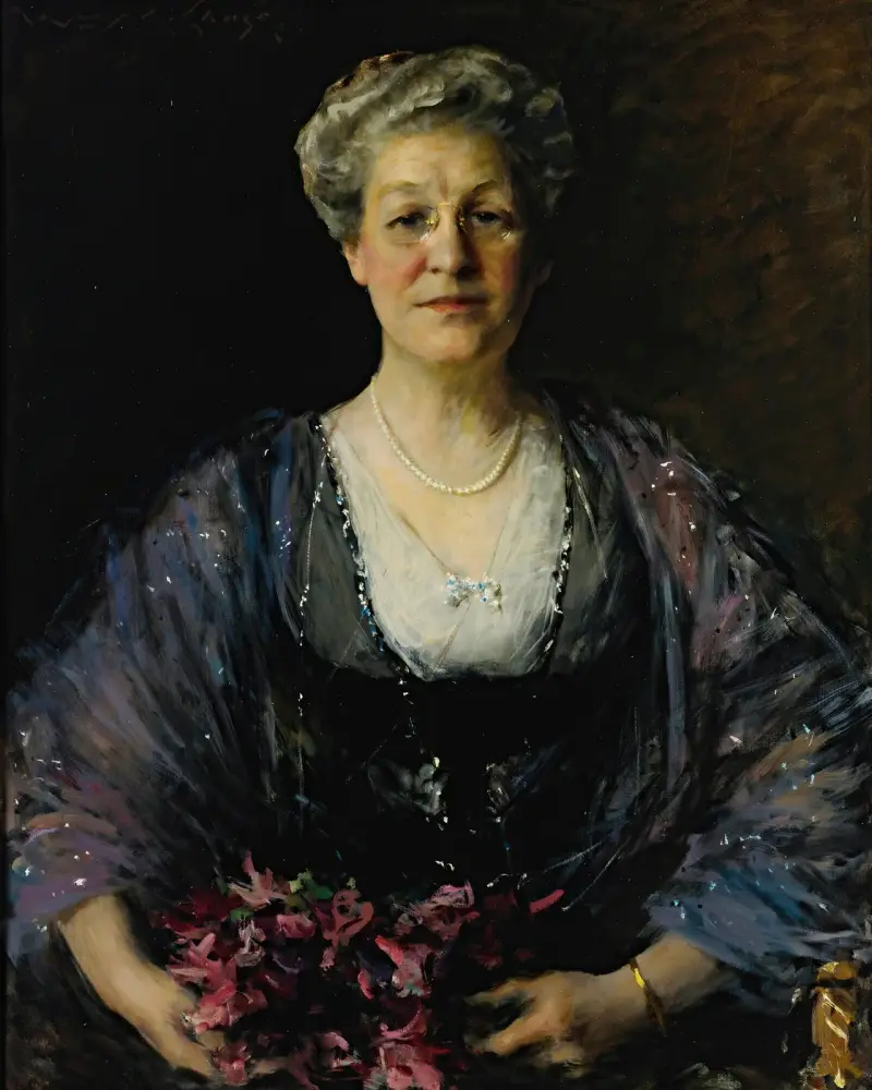 Porträtt av Matilda Herbert Lloyd (1855–1945) av William Merritt Chase