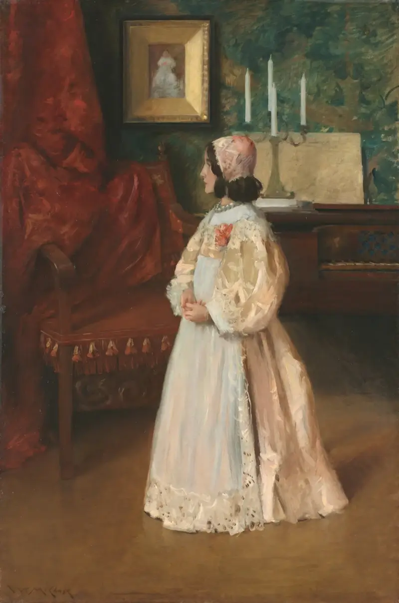 Porträtt av min dotter Alice av William Merritt Chase