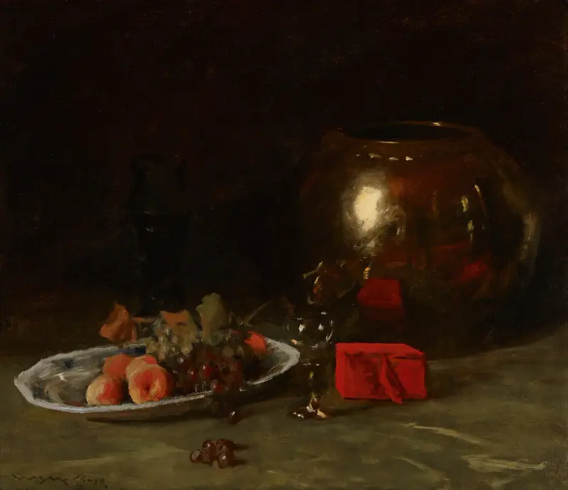 Den stora mässingsskålen av William Merritt Chase