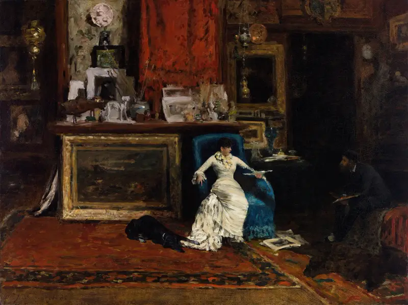 The Tenth Street Studio av William Merritt Chase