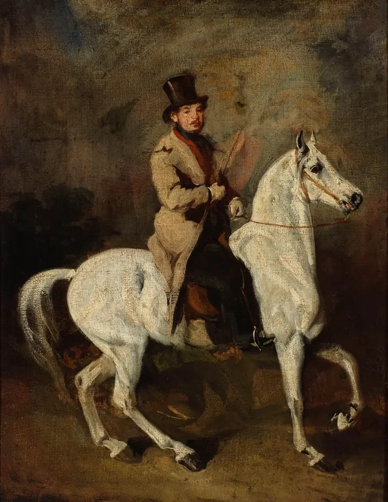 Porträtt av Kazimierz Skórkowski av Piotr Michałowski