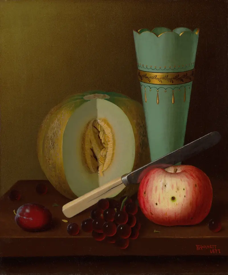Obststücke von William Michael Harnett