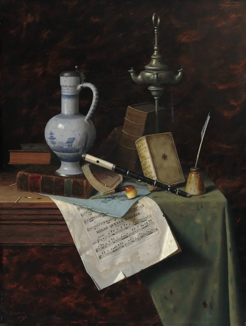 My Gems, 1888, William Michael Harnett