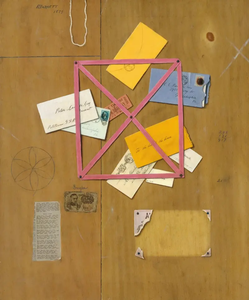 Der Briefkorb des Künstlers von William Michael Harnett