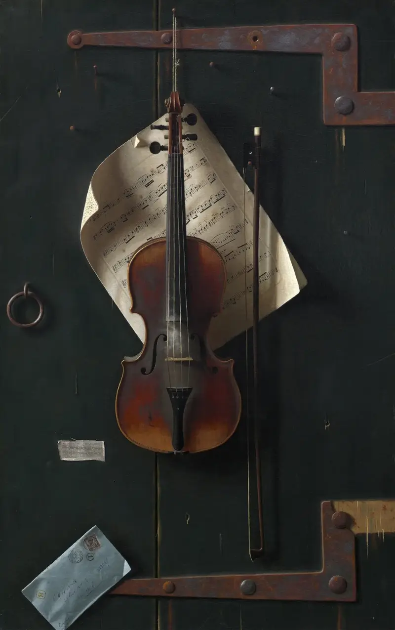 Die alte Violine, 1886 von William Michael Harnett