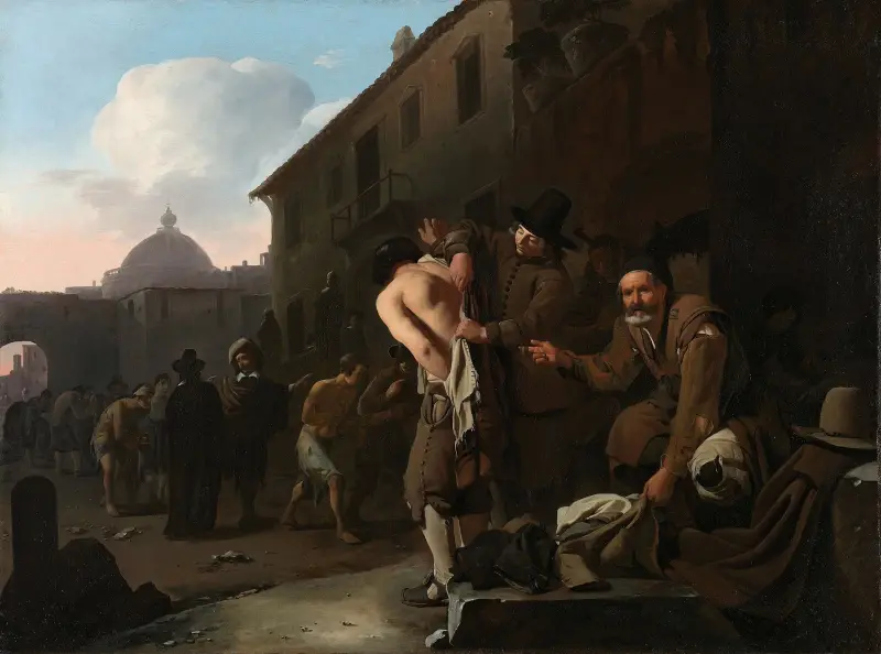 Clothing the Naked, 1646 av Michael Sweerts