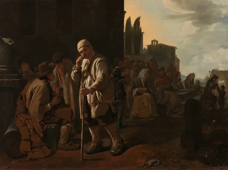 Feeding the Hungry av Michael Sweerts