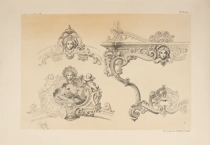 Konsole und Eiskrone; Art Blondel von Michel Liénard