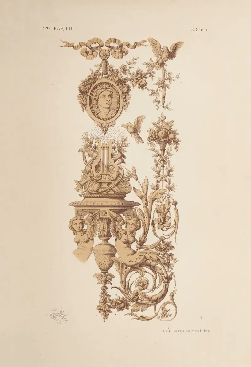 Panel i Ludvig XVI-stil; Salembier-stil, 1866 – nr 2 av Michel Liénard