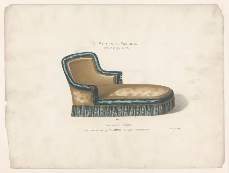 Fantasifull schäslong av Victor Léon Michel Quétin
