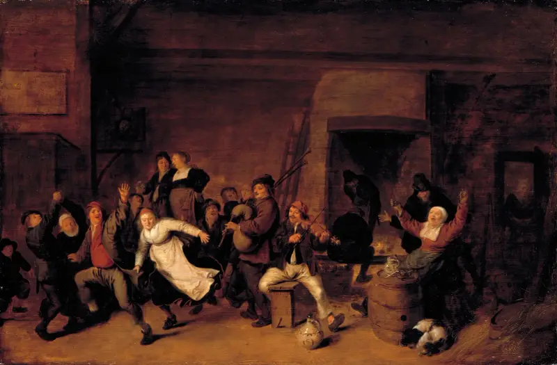 Scena świąteczna, Jan Miense Molenaer