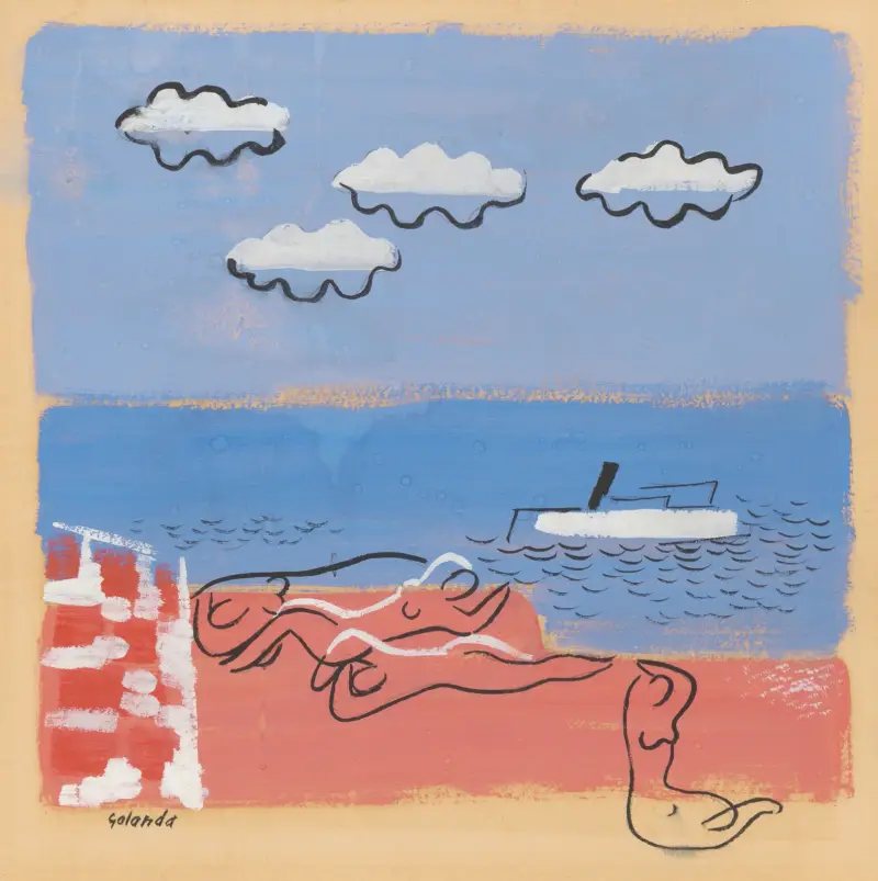 Na plaży, Mikuláš Galanda