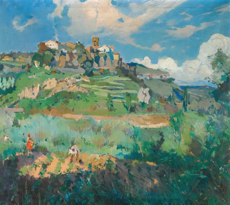 El Pueblo, San Quirze del Vallès av Joaquin Mir Trinxet