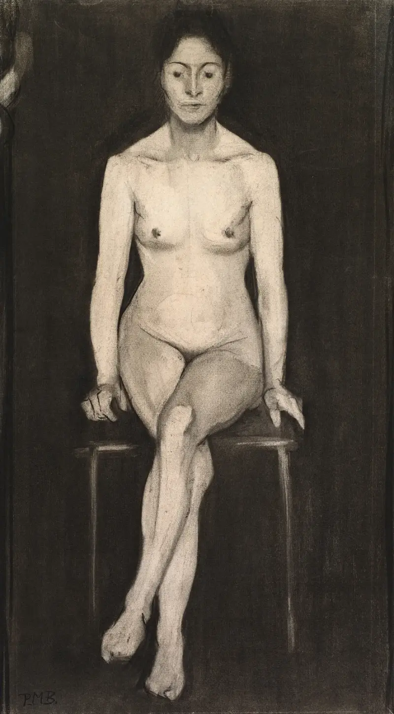 Sedící ženský akt, Paula Modersohn-Becker
